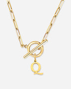 Initial Toggle Necklace