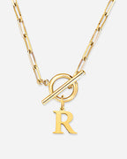 Initial Toggle Necklace