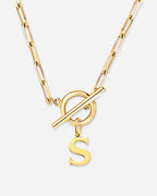 Initial Toggle Necklace