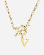 Initial Toggle Necklace