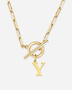 Initial Toggle Necklace