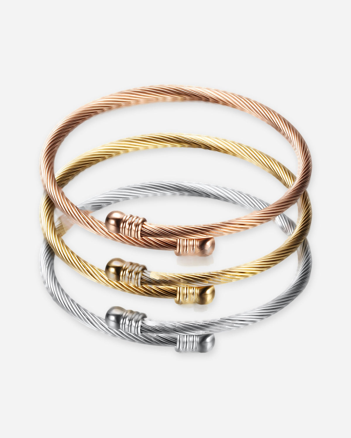 Twisted Cable Cuff Bracelet
