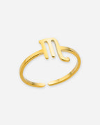Gold Zodiac Sign Ring